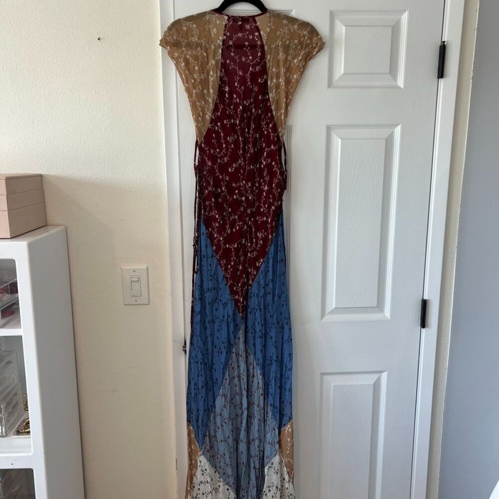 Rag & Bone Sam Patchwork Peasant Maxi Dress Size … - image 4
